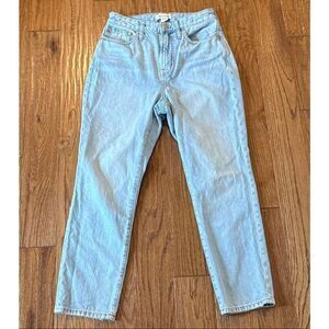Madewell Light Wash Straight Leg Jeans